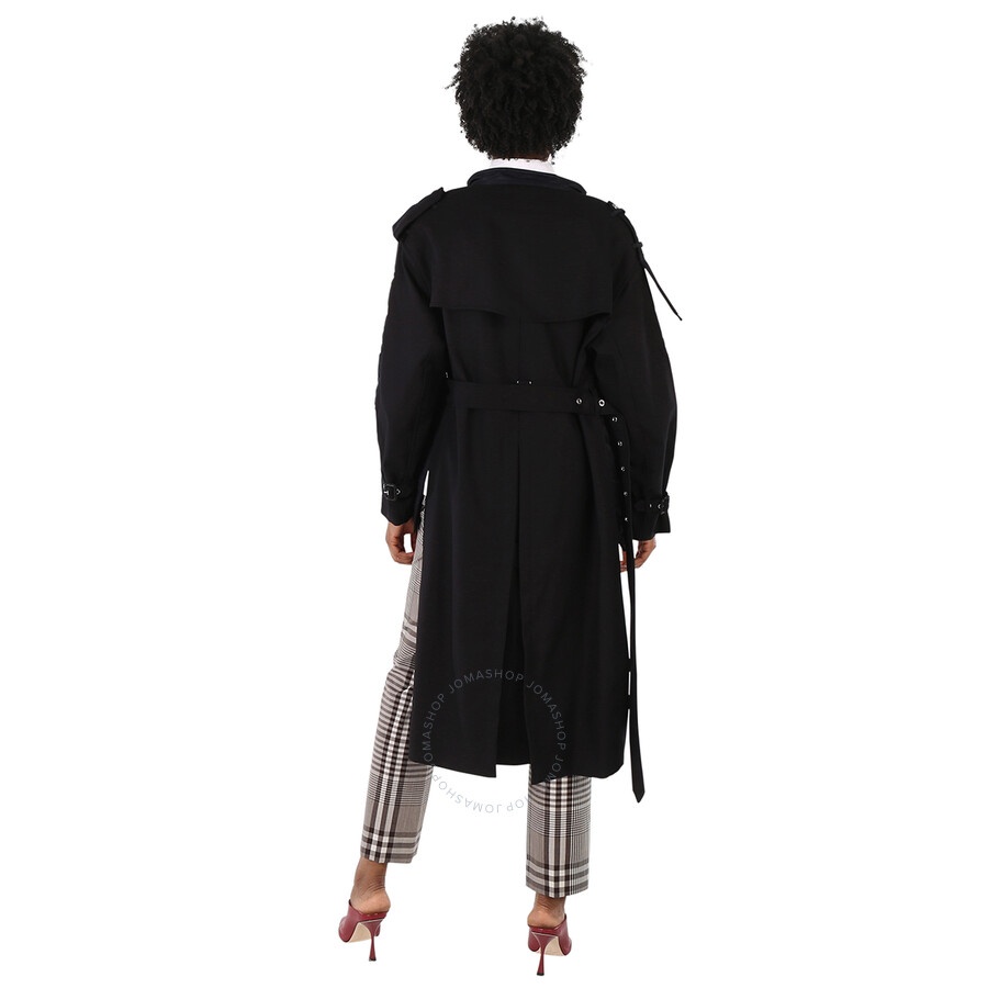 Burberry Ladies Quilted Nylon And Cotton Coat With Detachable Hood - 6