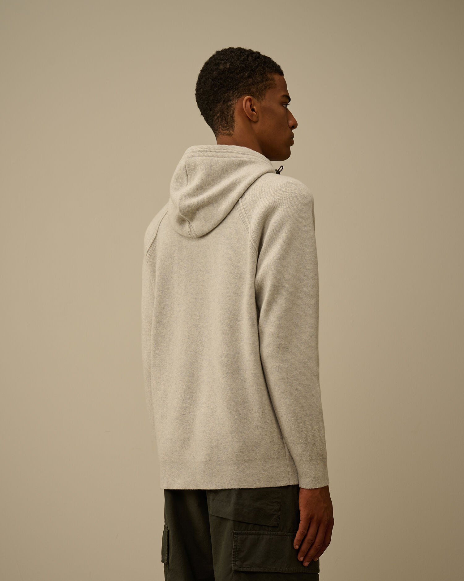 Lambswool GRS Hooded Full Zip Sweater - 4