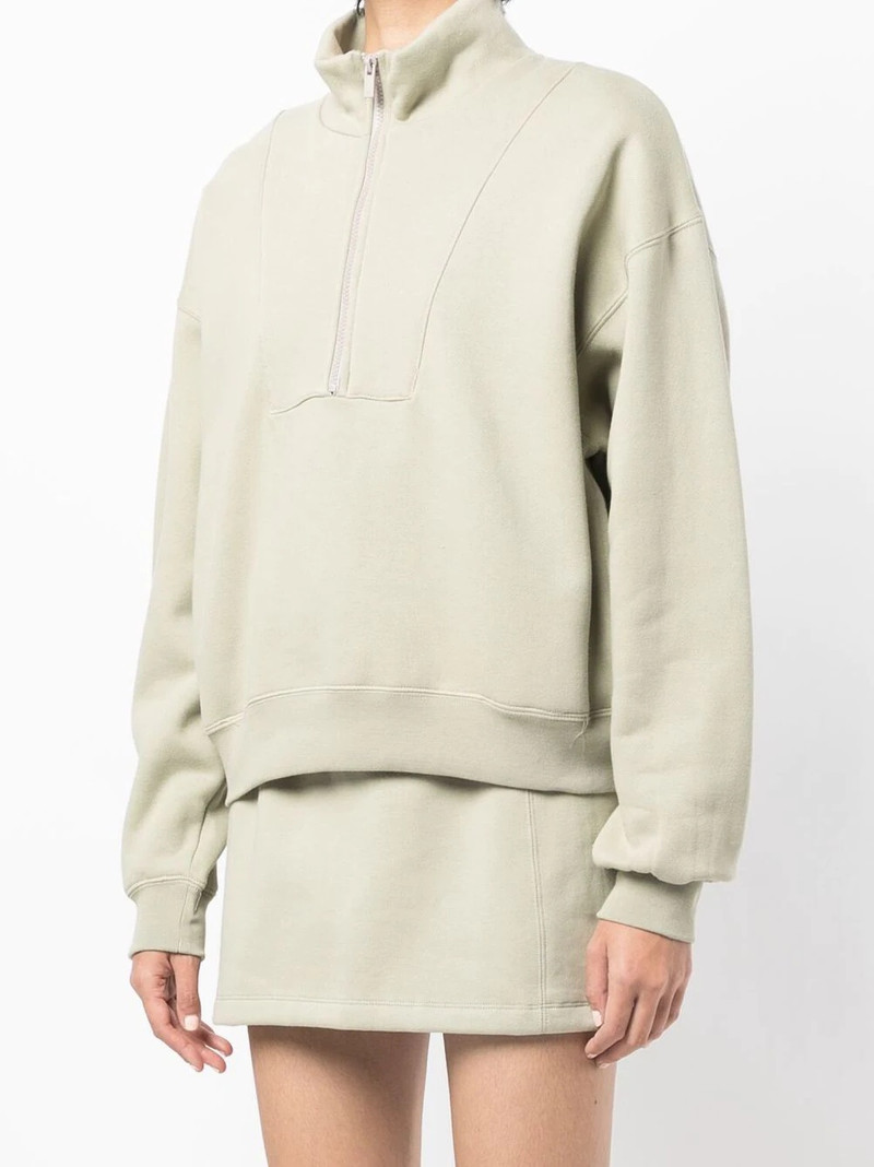 zip-front funnel neck jumper 3