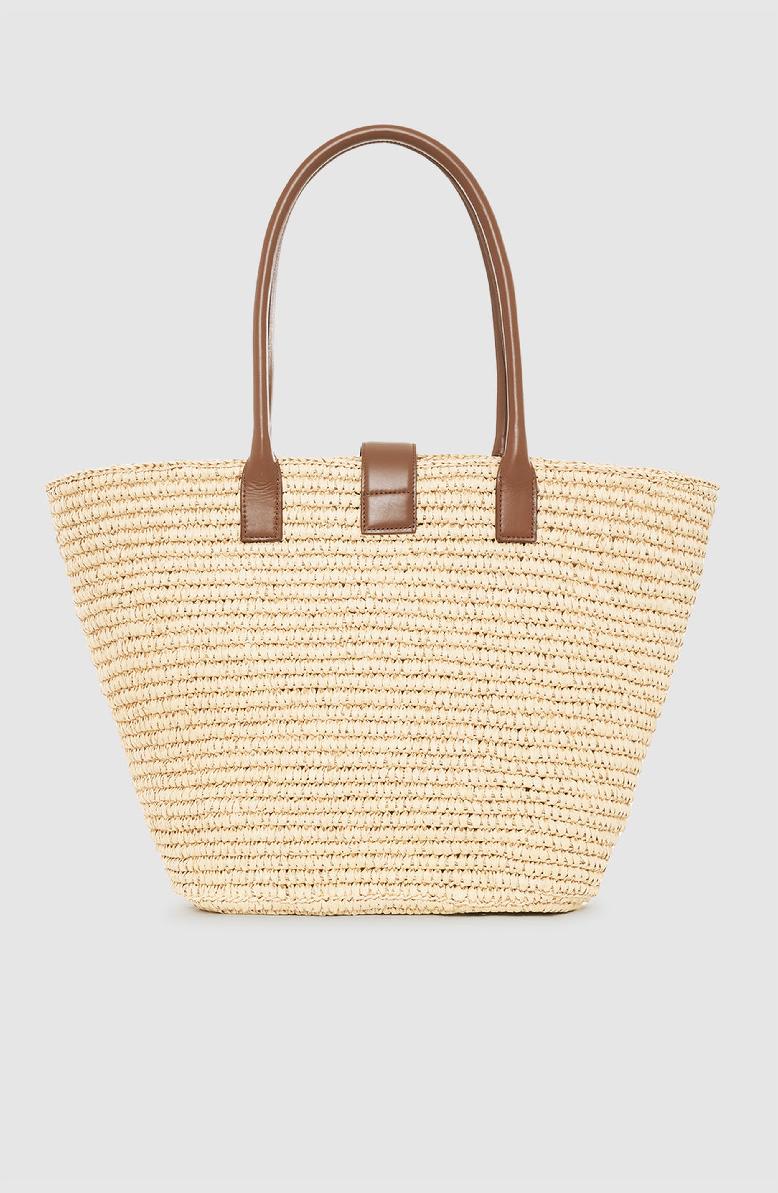 ANINE BING Lou Monogram Tote in Natural /Cognac at Nordstrom - 2