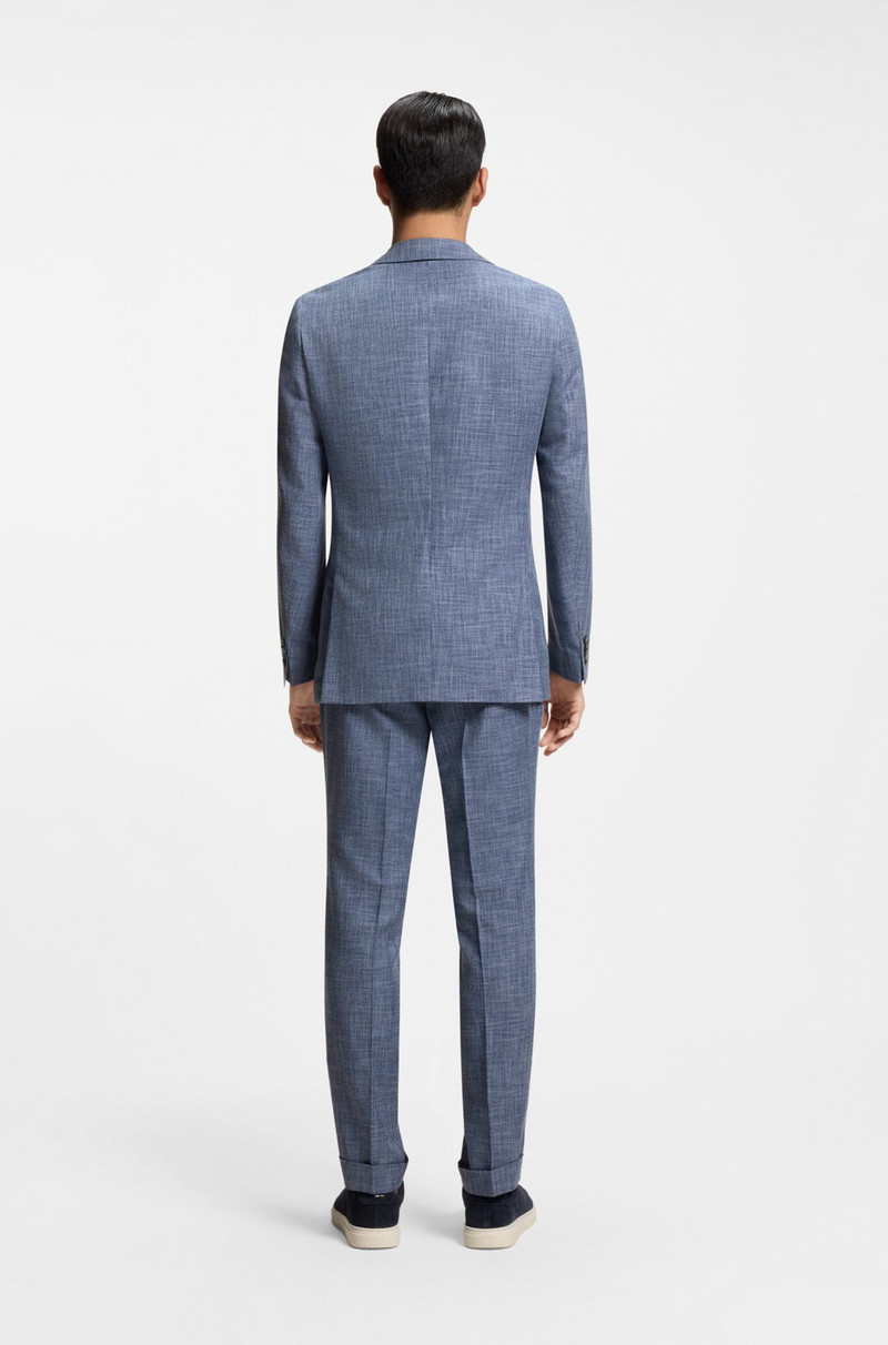 BOSS TWO-PIECE SLIM-FIT SUIT IN COTTON AND VIRGIN WOOL outlook