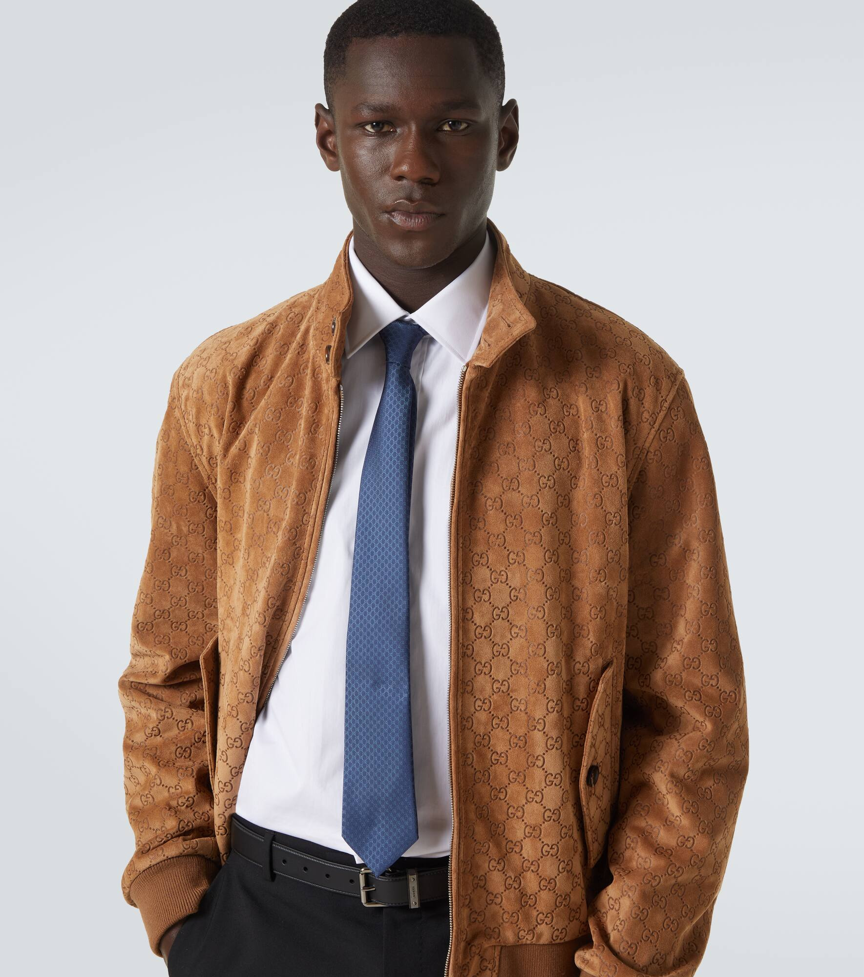 GG silk jacquard tie - 3