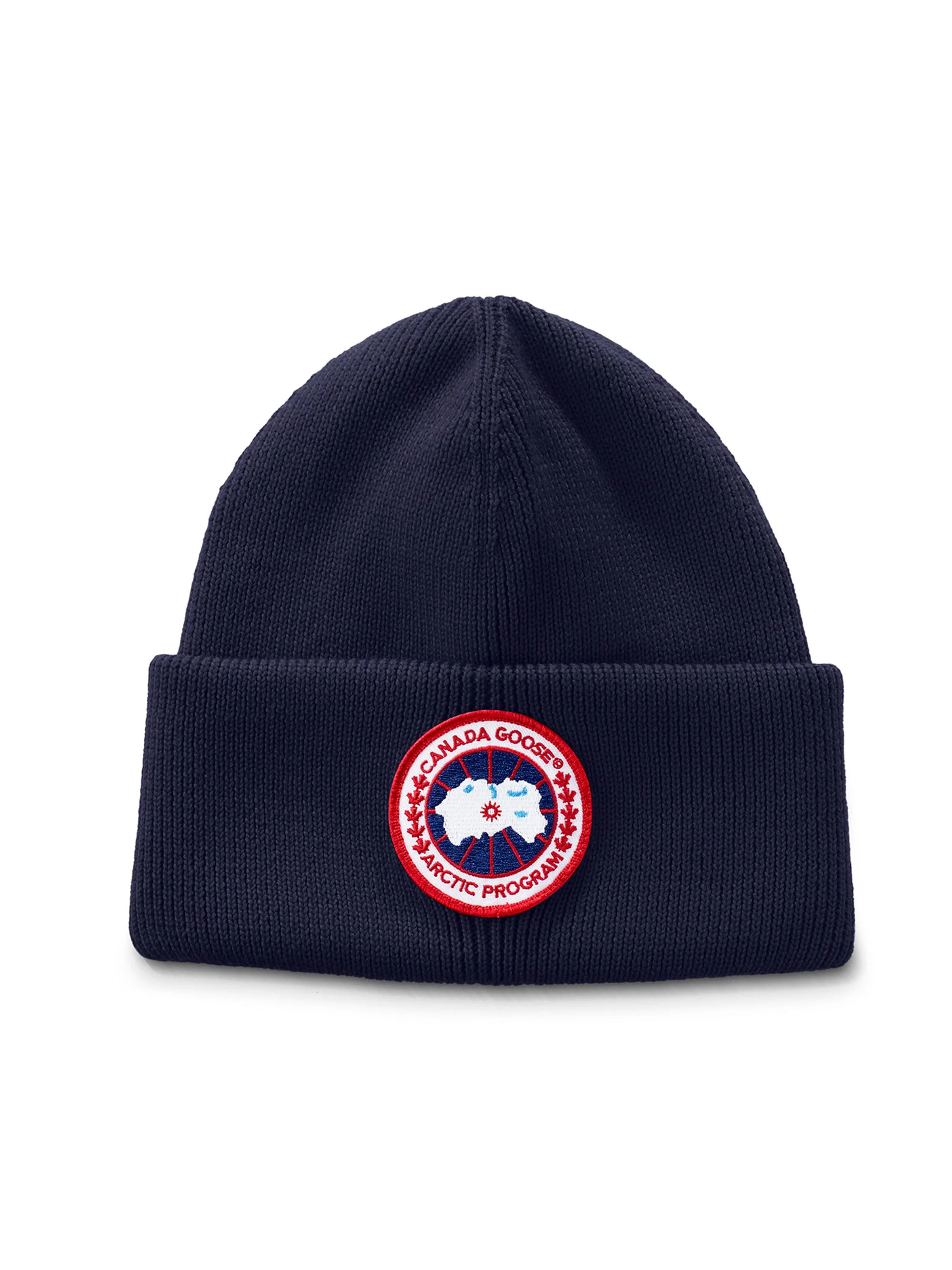 Men's Arctic Disc Wool Beanie - Navy - 1