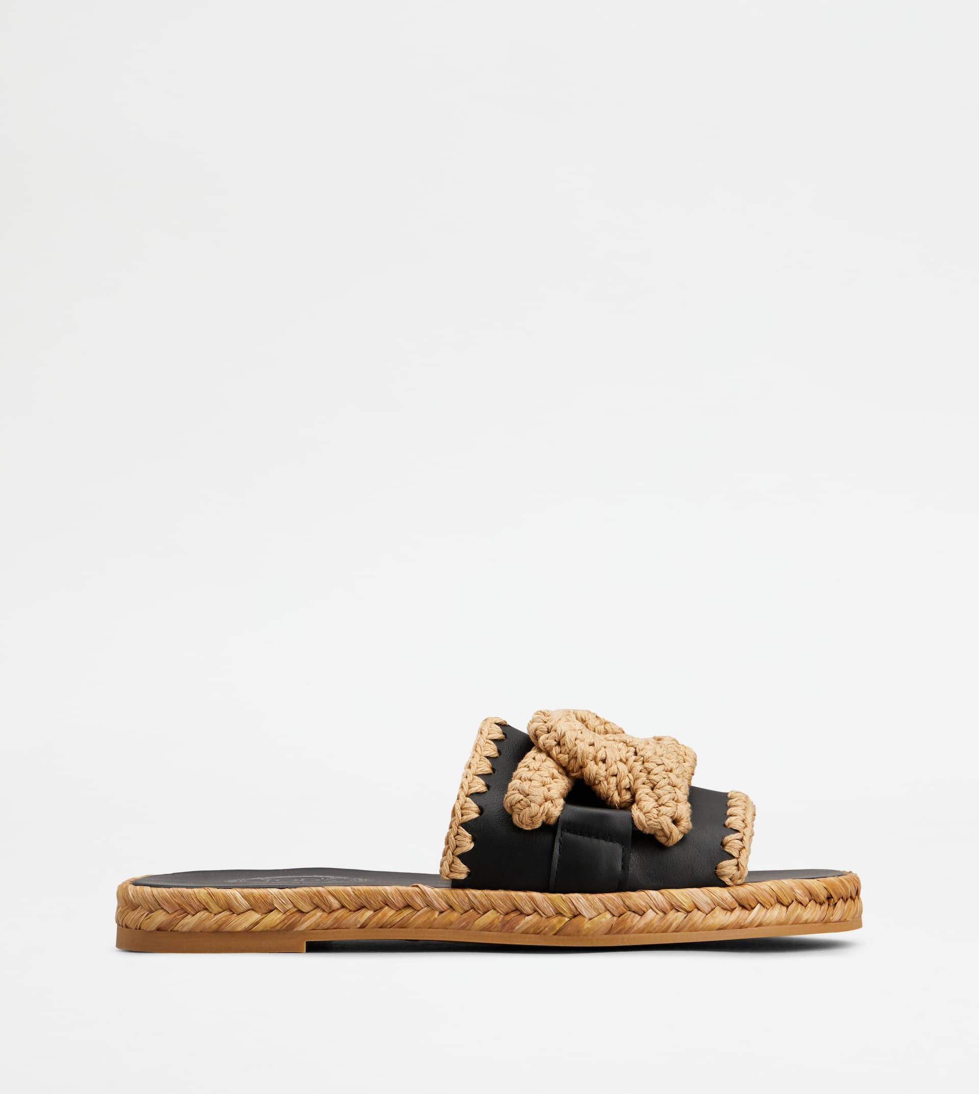 KATE SANDALS IN LEATHER - BLACK - 1