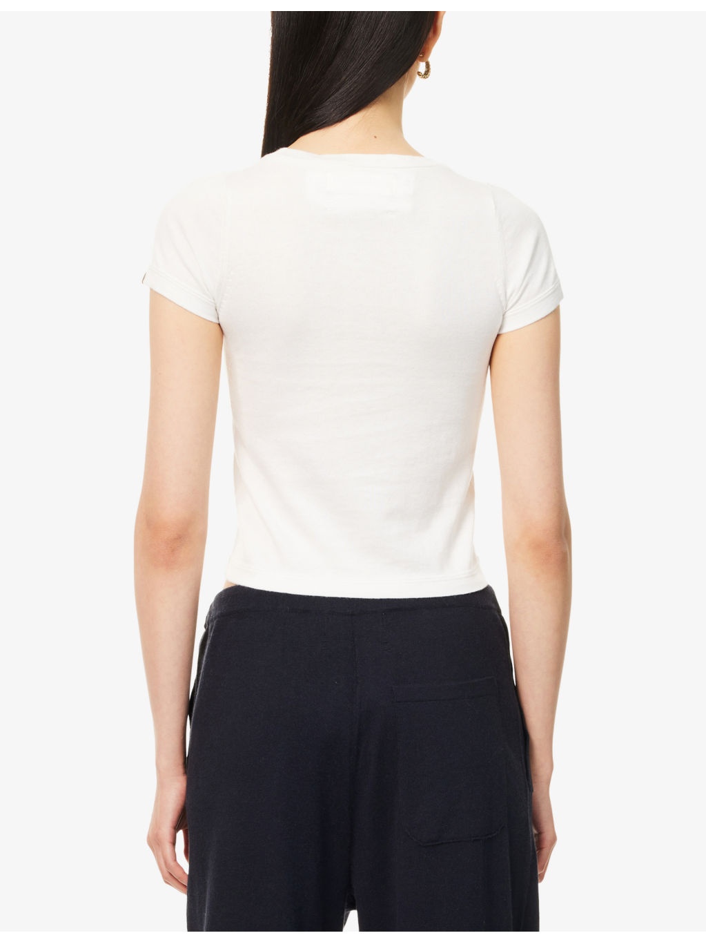 America Cashmere-Blend Knitted T-Shirt - 4