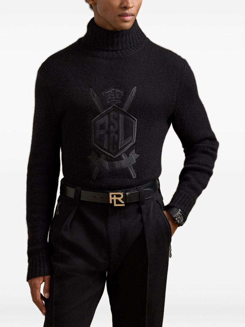 embroidered turtleneck pullover 3