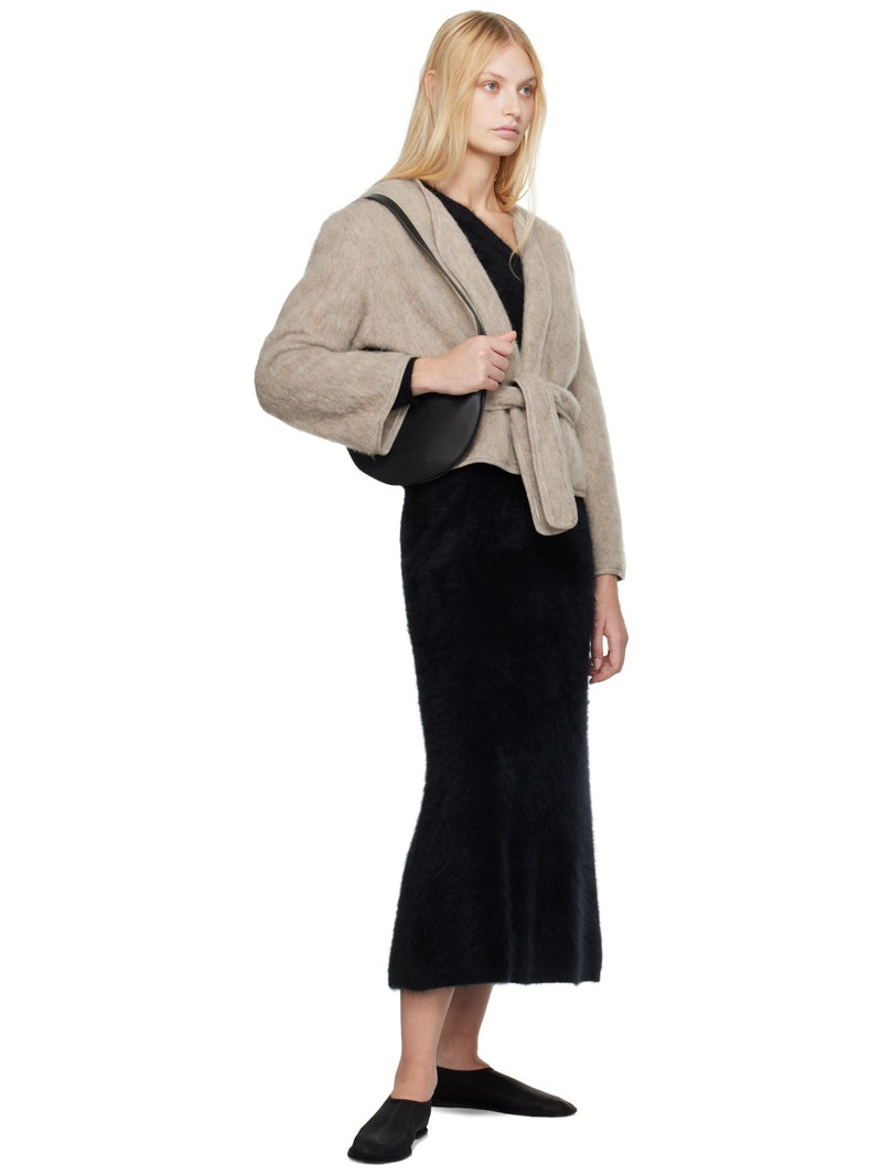 LISA YANG Black Asta Midi Skirt outlook