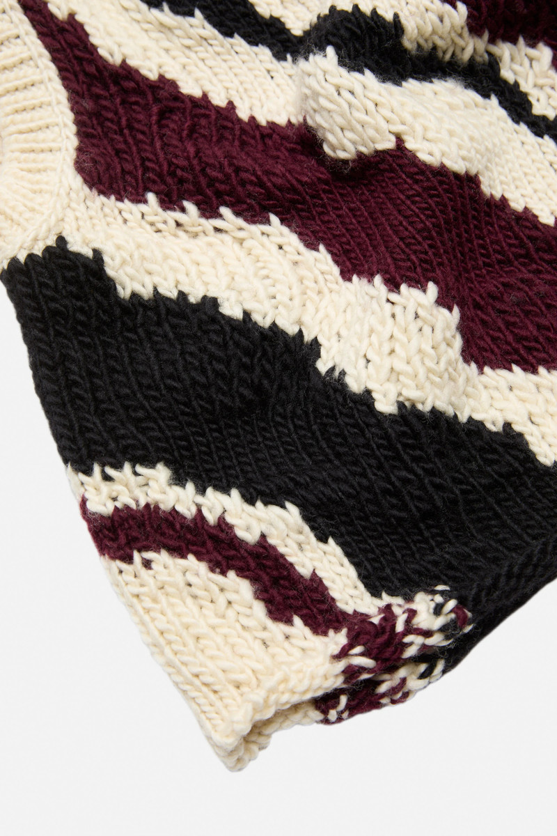 Fitted wool vest - White Multicolor 5