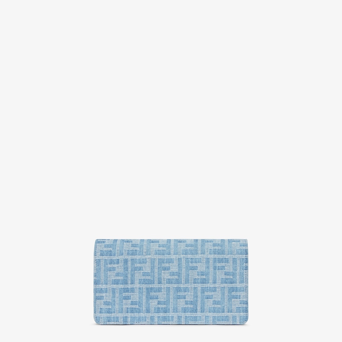 【関税&送料込】Fendi Embroidered Denim Wallet Wallet On Chain Baguette Fabric Blue | Fendi