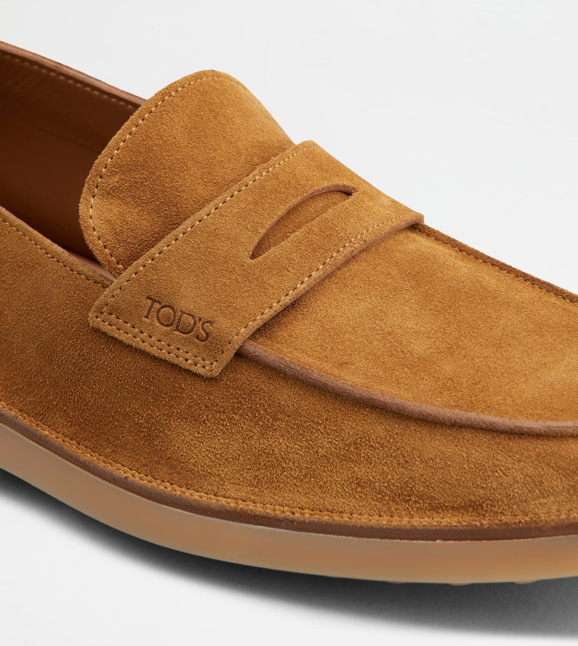 LOAFERS IN SUEDE - BROWN - 5