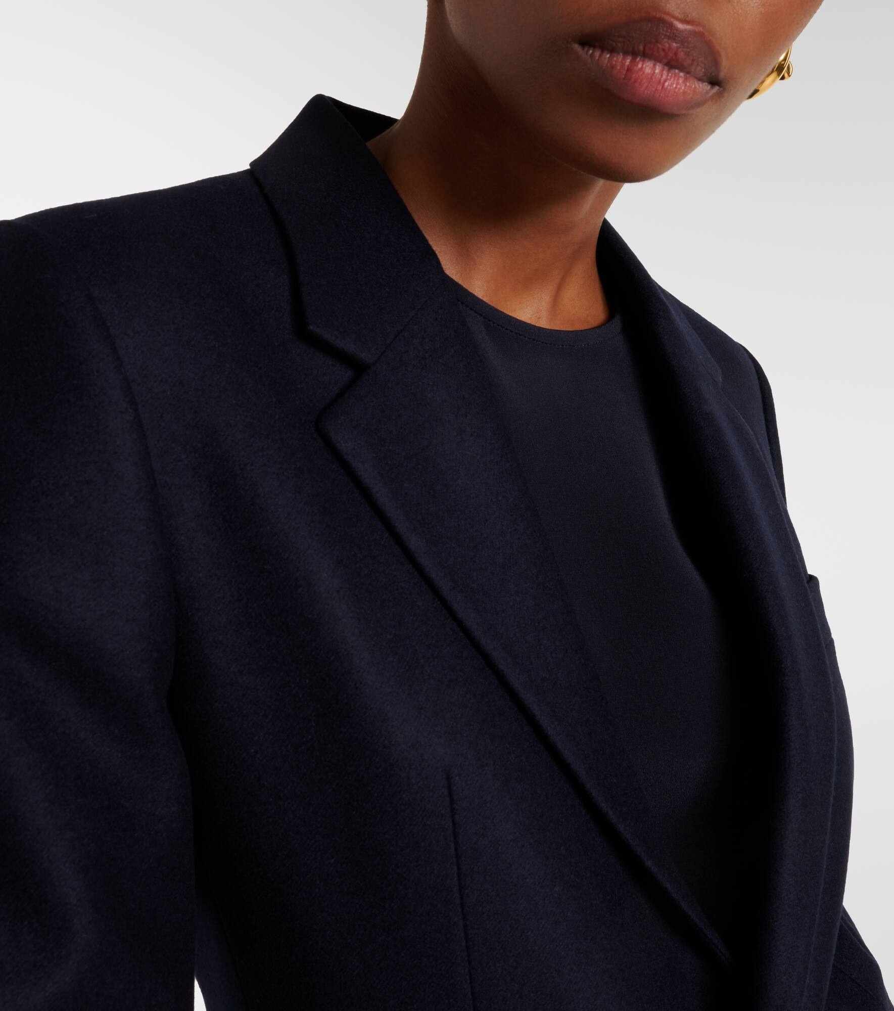 Hellen wool and cashmere flannel jacket - 4