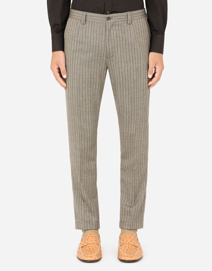 Stretch pinstripe pants - 1