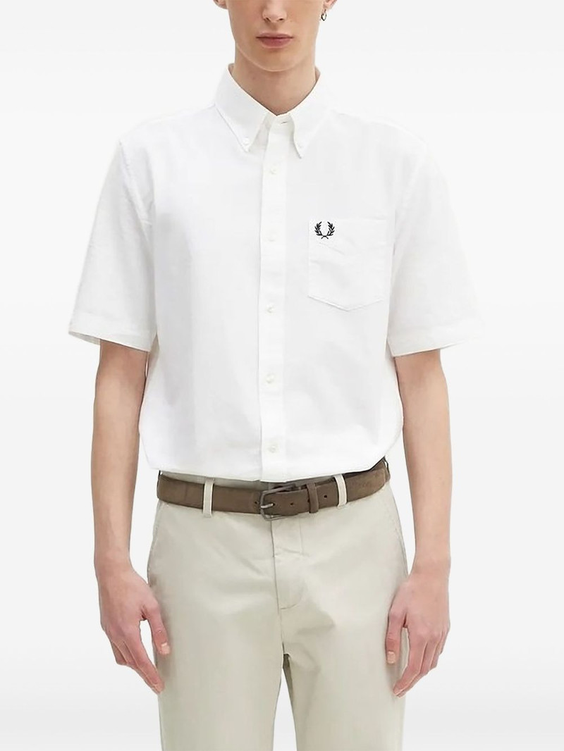 embroidered-logo shirt 1