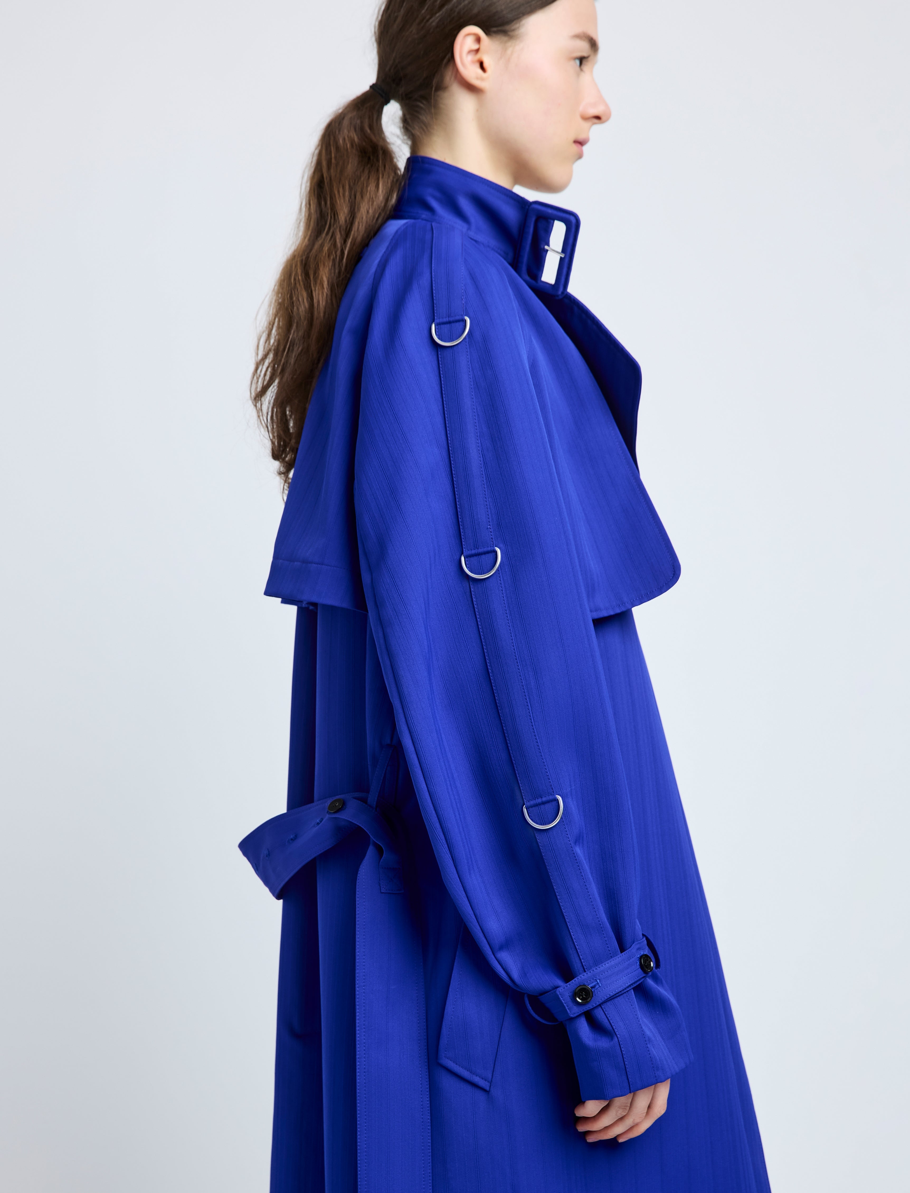 Sabina Coat in Technical Nylon Jacquard - 5