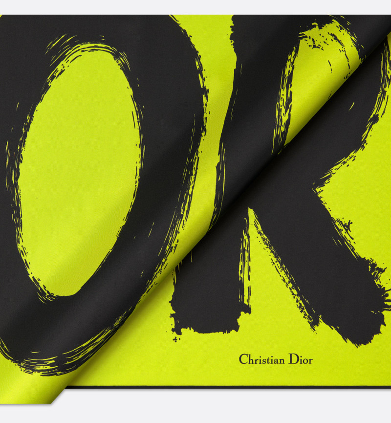 Miss Dior Graffiti 90 Square Scarf 5