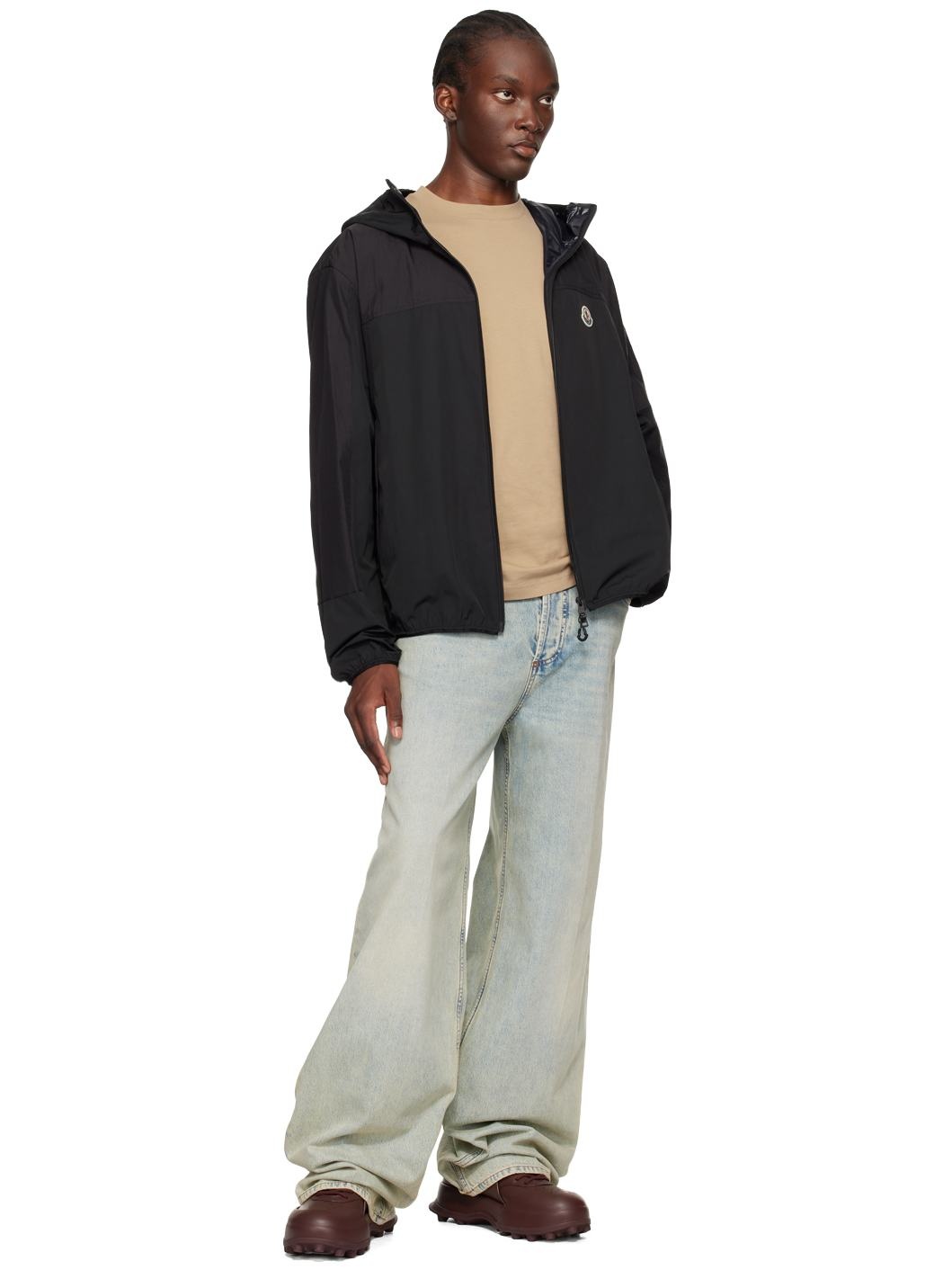 Taupe Football Patch T-Shirt - 5