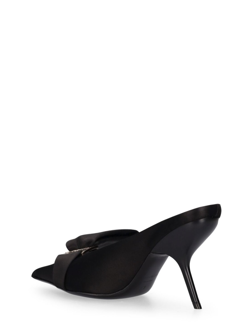 85mm Emii satin mule pumps - 4