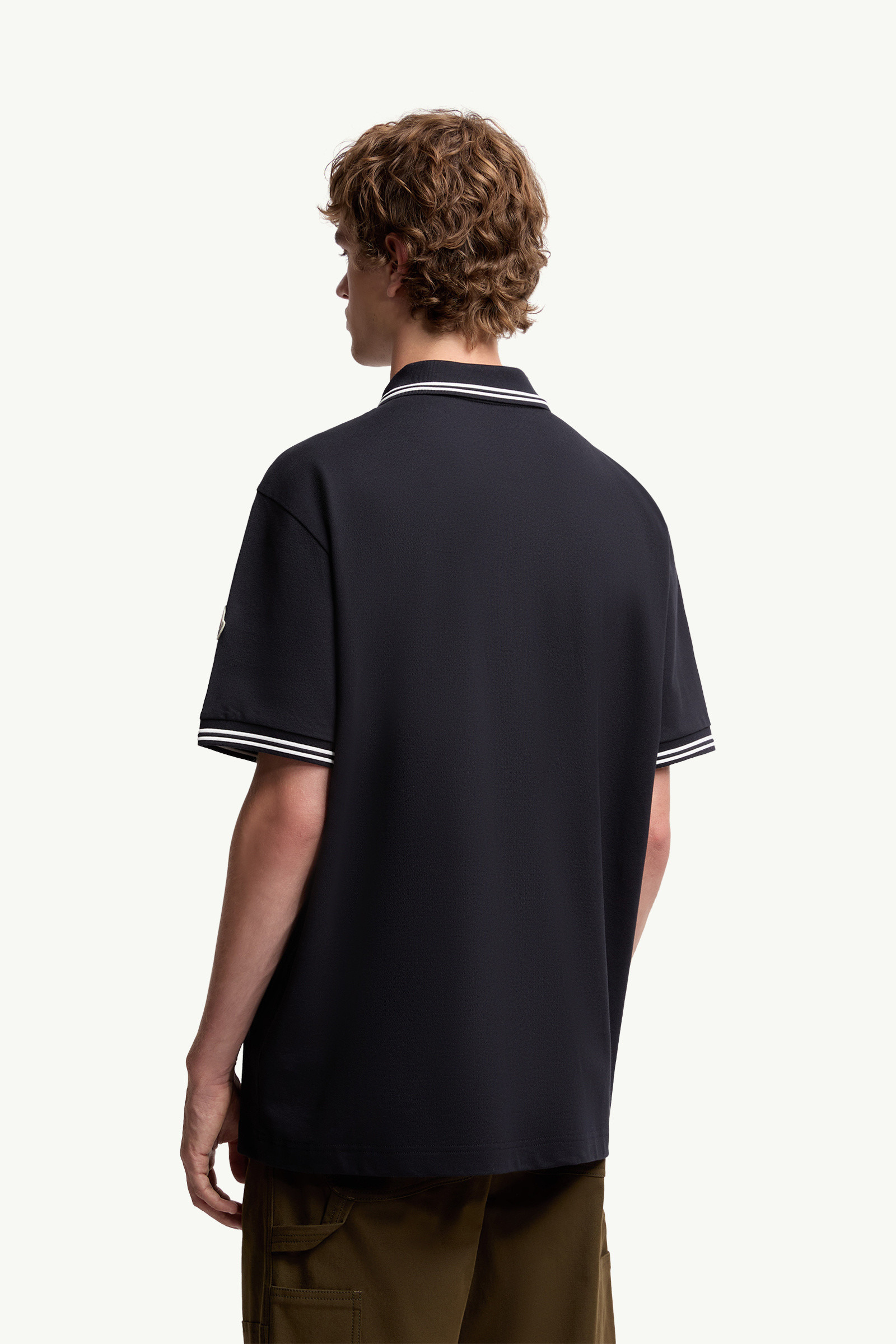 Embroidered Logo Cotton Piquet Polo Shirt - 5