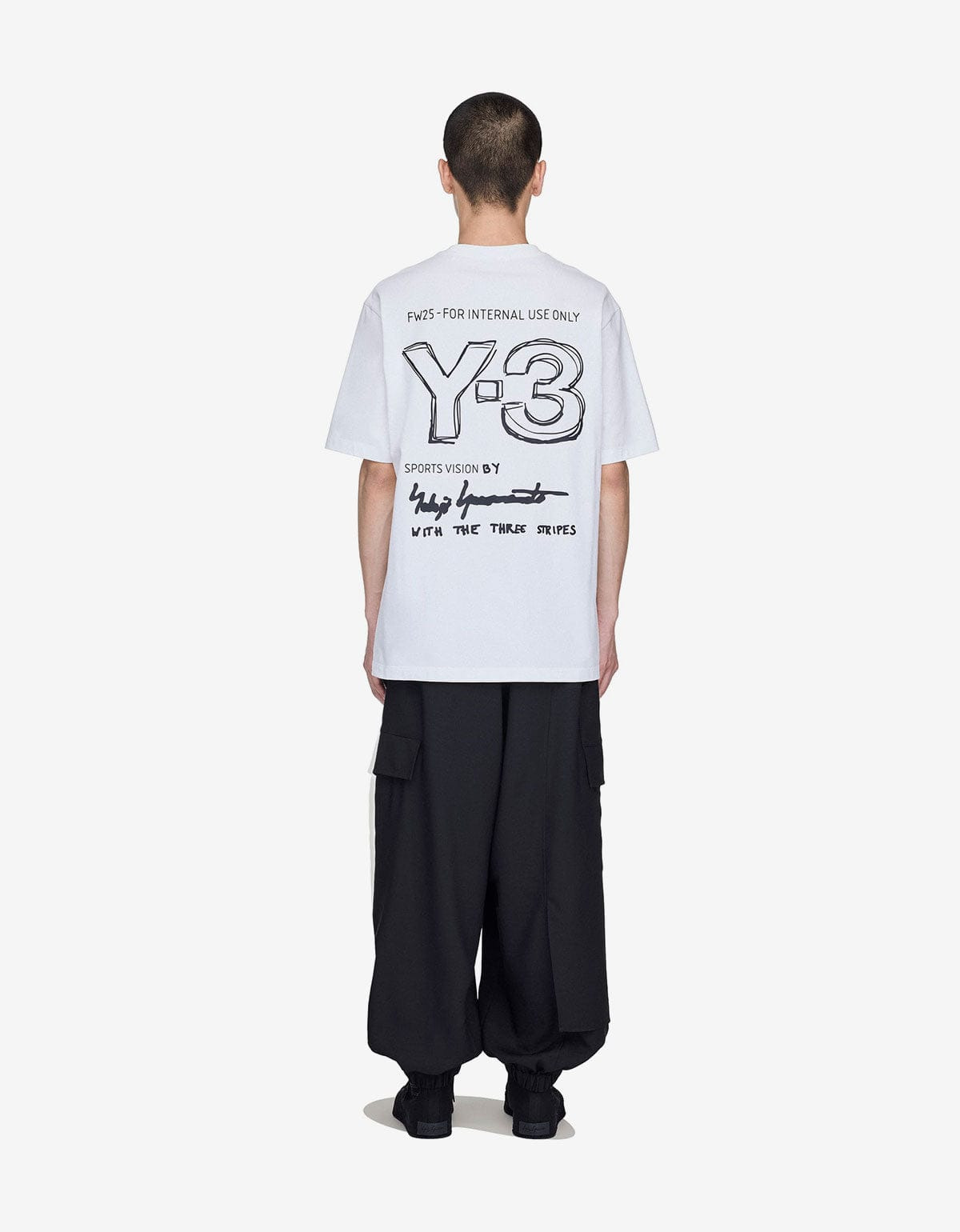 Y-3 White Short Sleeve T-Shirt - 7