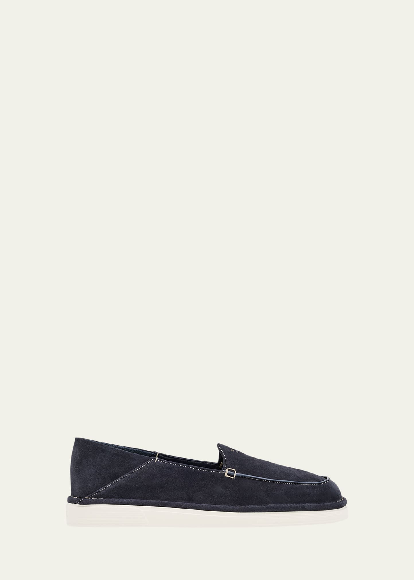 Men's York Suede Logo Rubber-Sole Loafers - 1