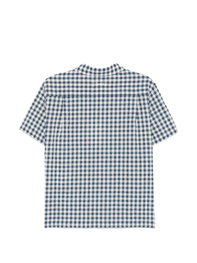 Dunst Checked cotton blend shirt outlook