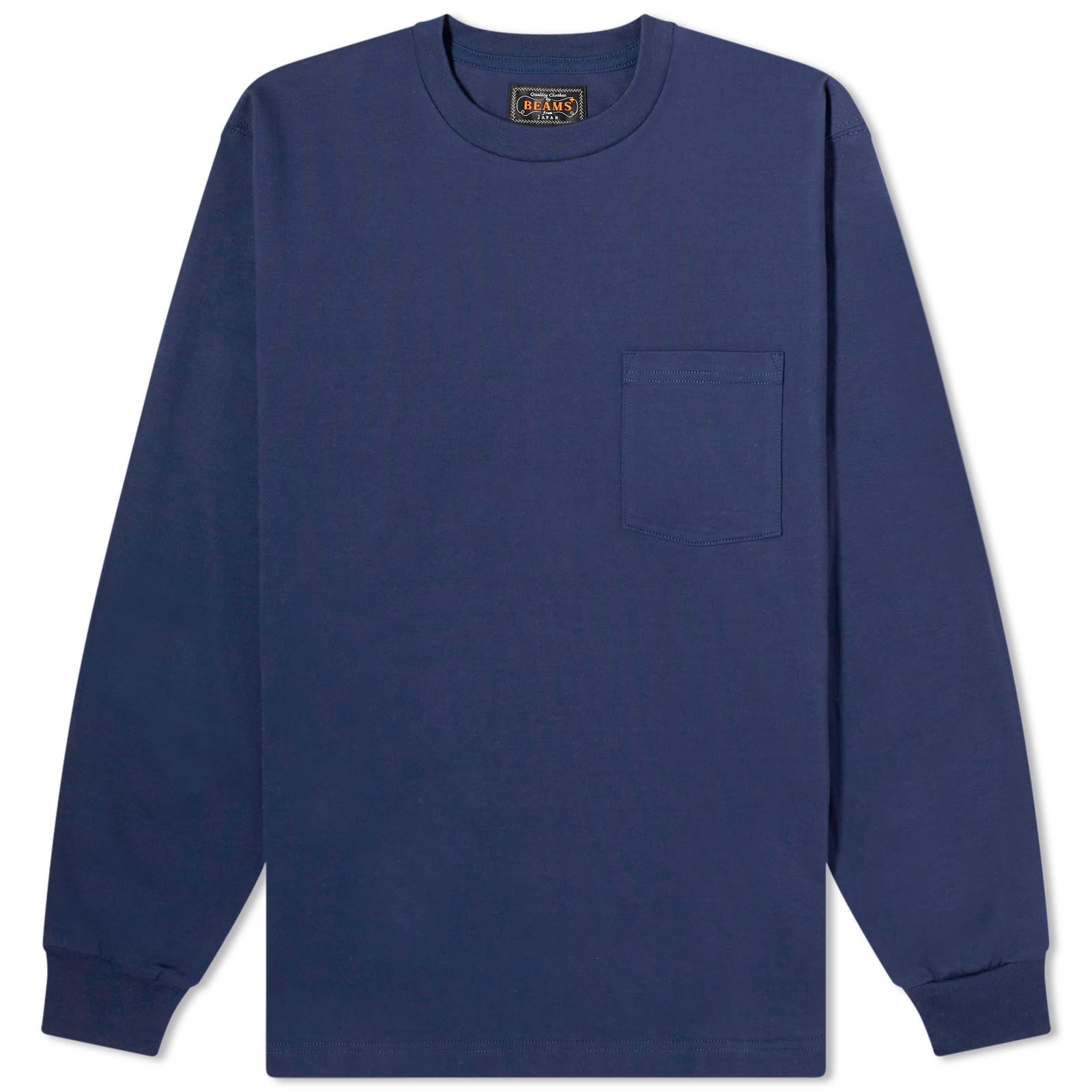 Beams Plus Long Sleeve Pocket T-Shirt - 1