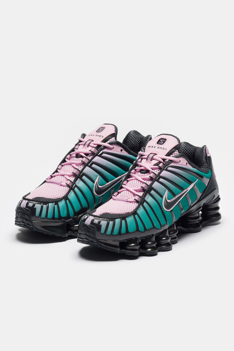 Shox TL Fade Sneaker in Lt Arctic Pink/Neptune Green/Off Noir - 3