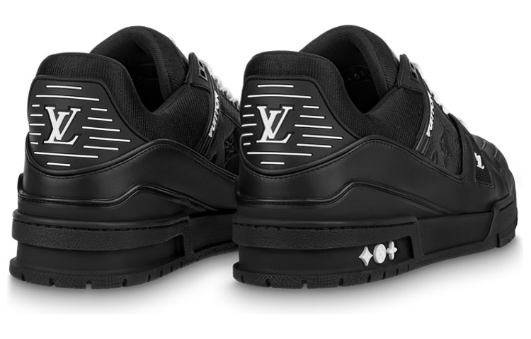 LOUIS VUITTON Trainer Sneakers 'Black Monogram' 1AARER - 3