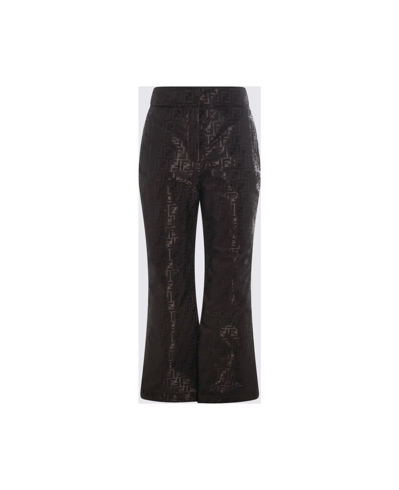 Brown Cotton Pants - 1