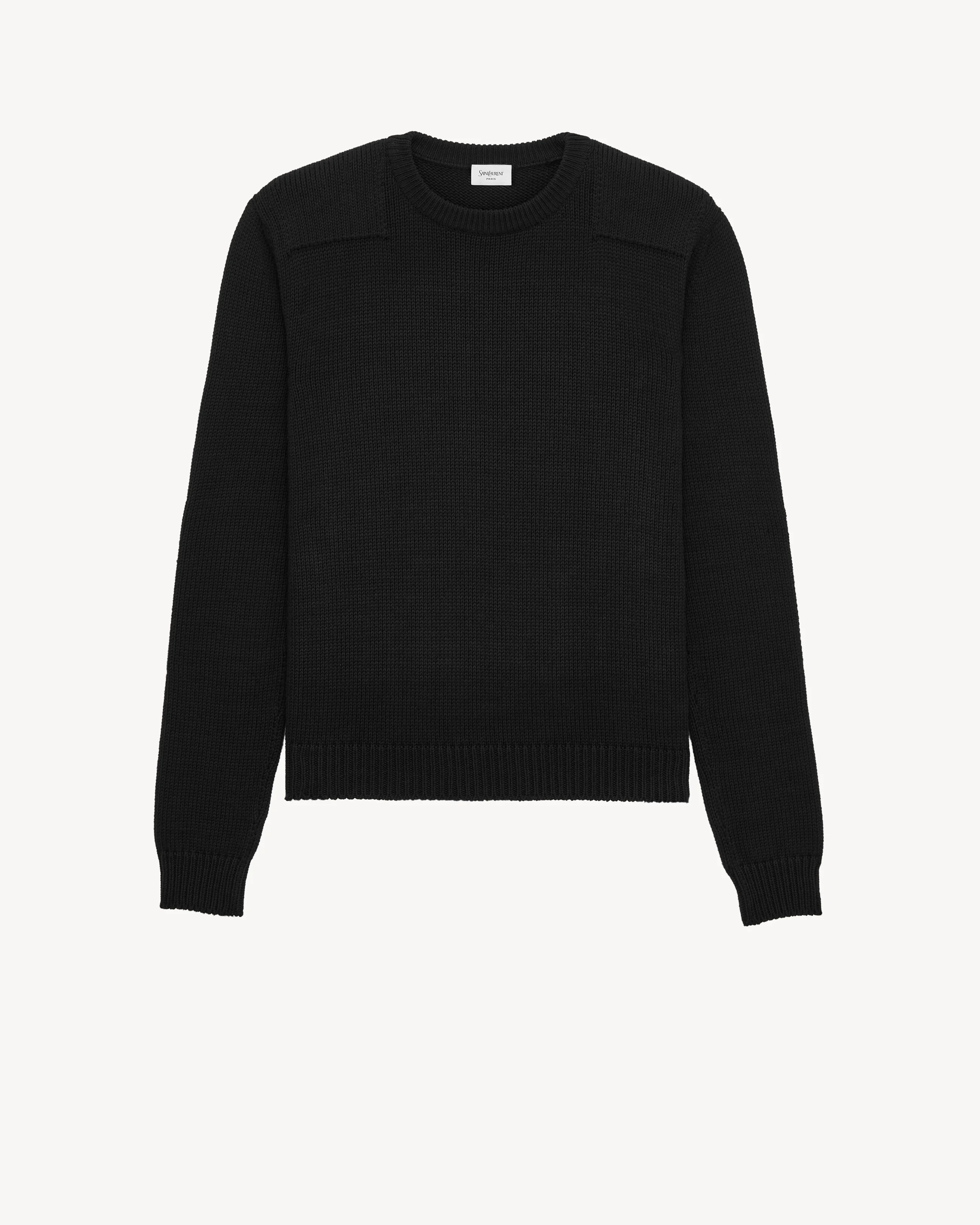 CREWNECK SWEATER IN COTTON KNIT - 1