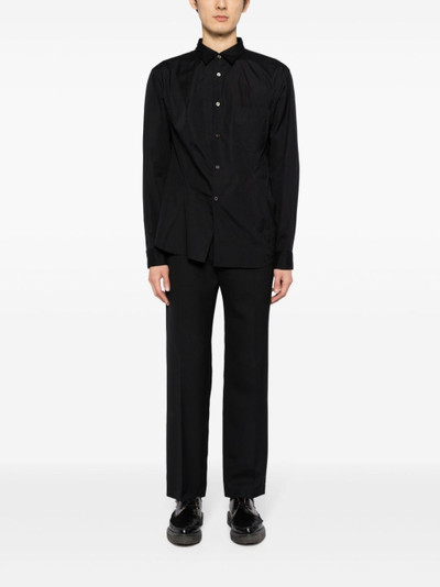 Comme des Garçons Homme Plus spread-collar cotton shirt outlook