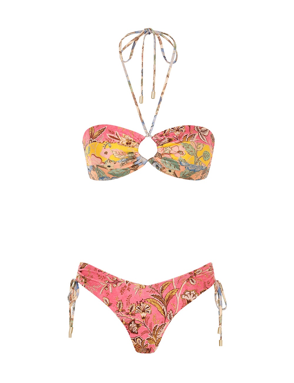 JUNIE PANELLED HALTER BIKINI - 1