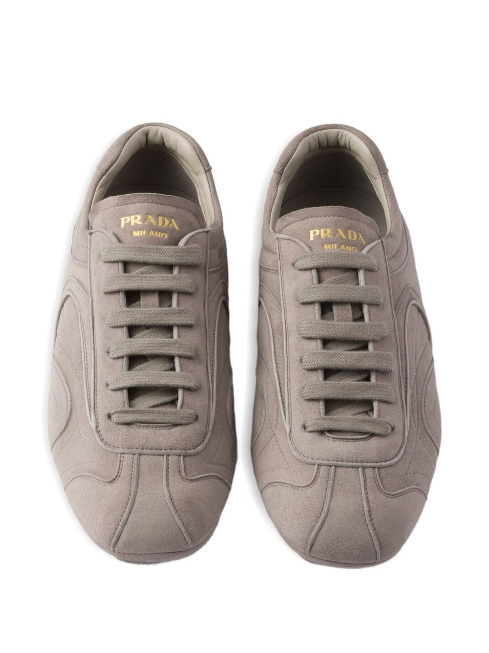 suede low-top sneakers - 4