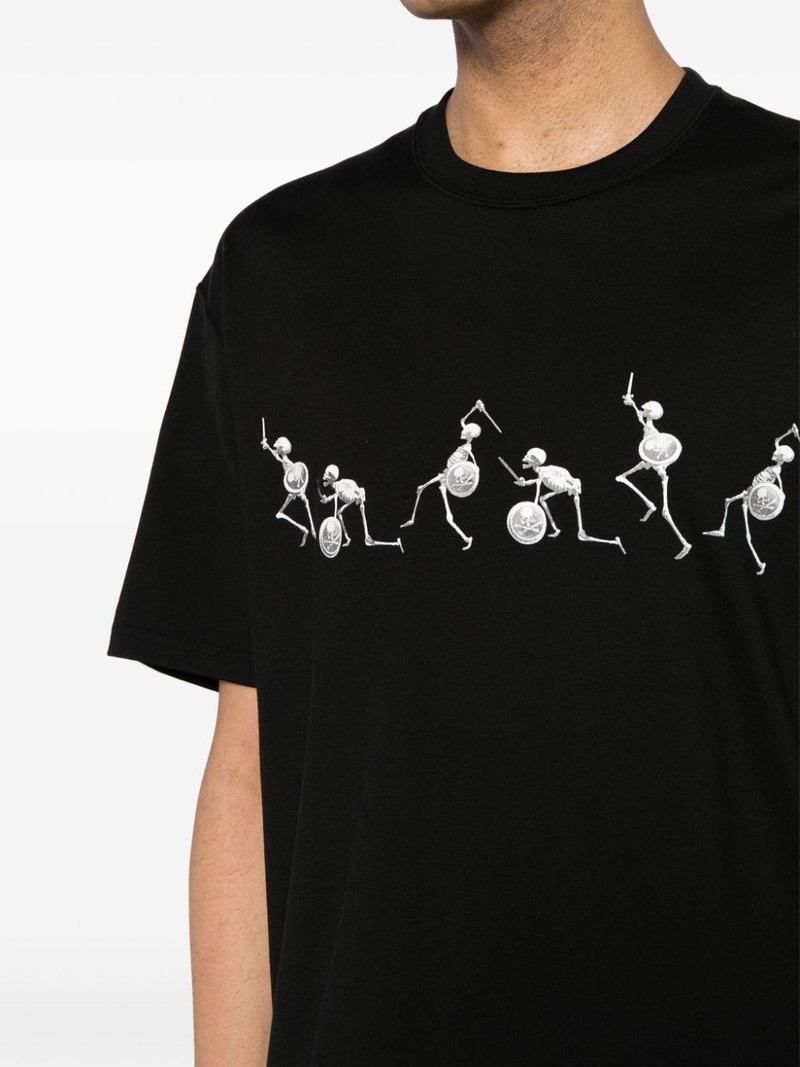 Skull Warrior-print cotton T-shirt 5
