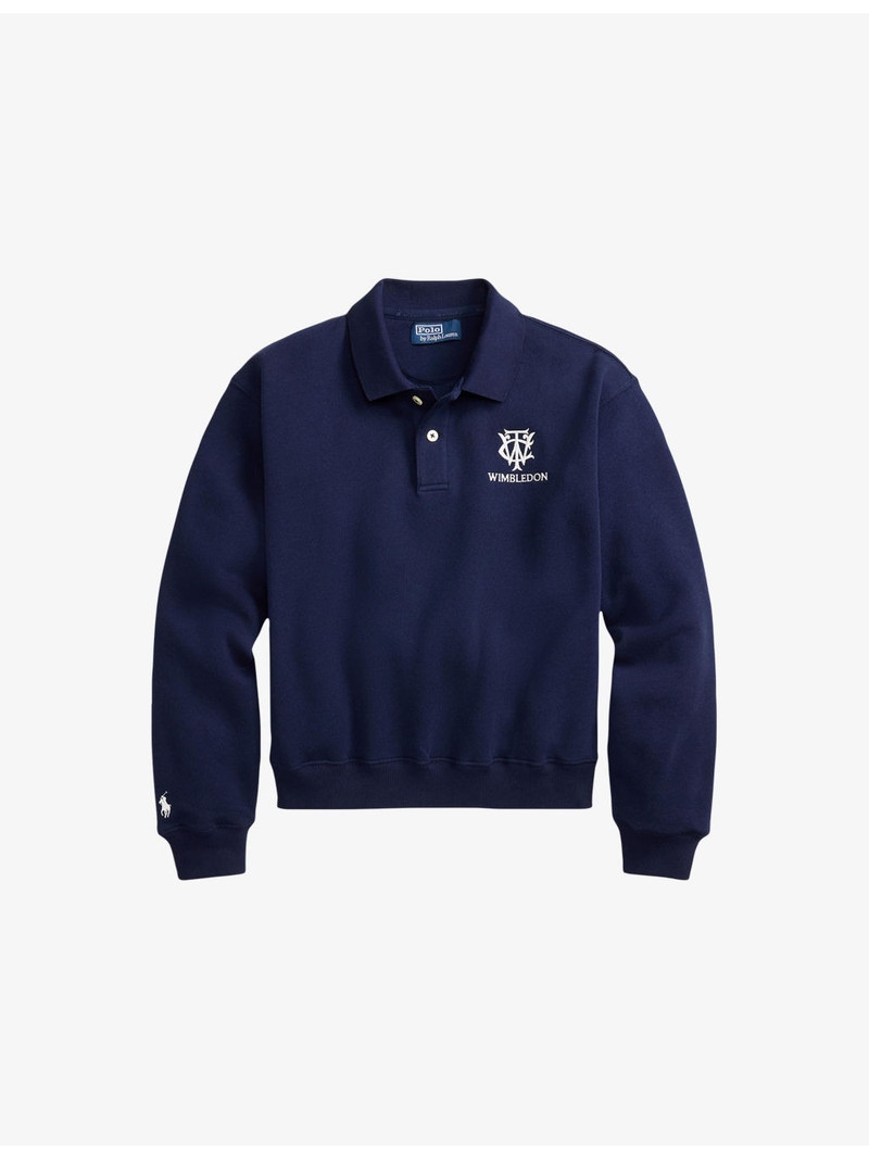 Polo Ralph Lauren x Wimbledon Brand-Embroidered Cotton-Blend Sweatshirt 1
