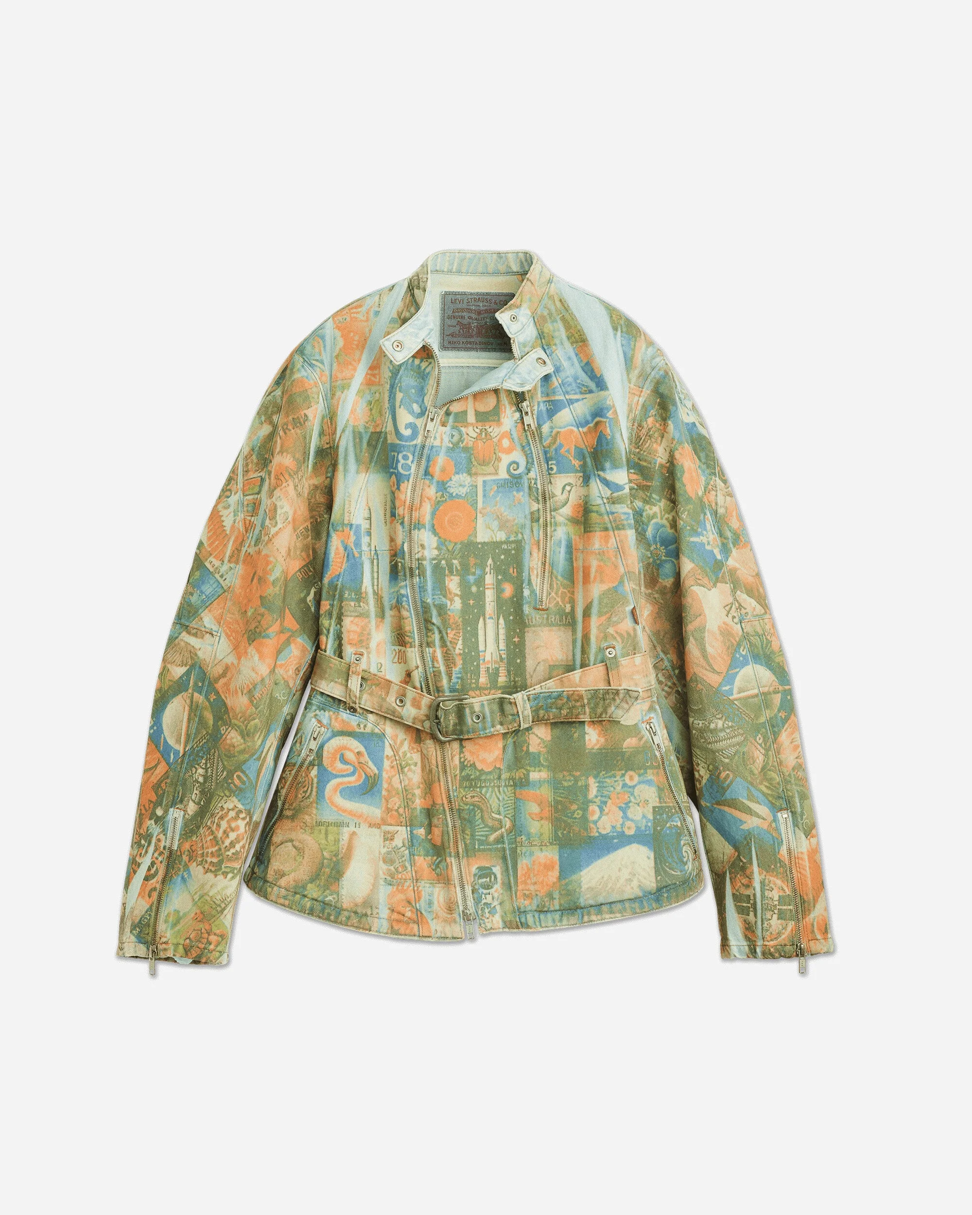 Women's Levi’s Carina Waisted Jacket Postal Stamp Print - 1