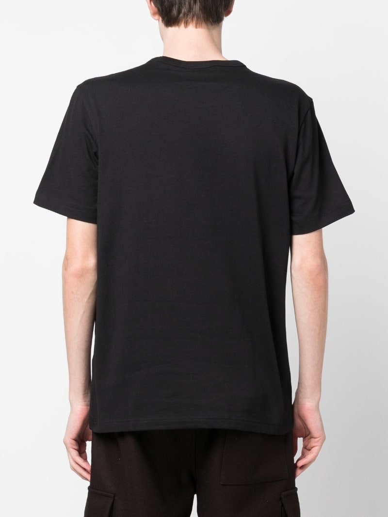 logo-patch short-sleeve cotton T-shirt - 4