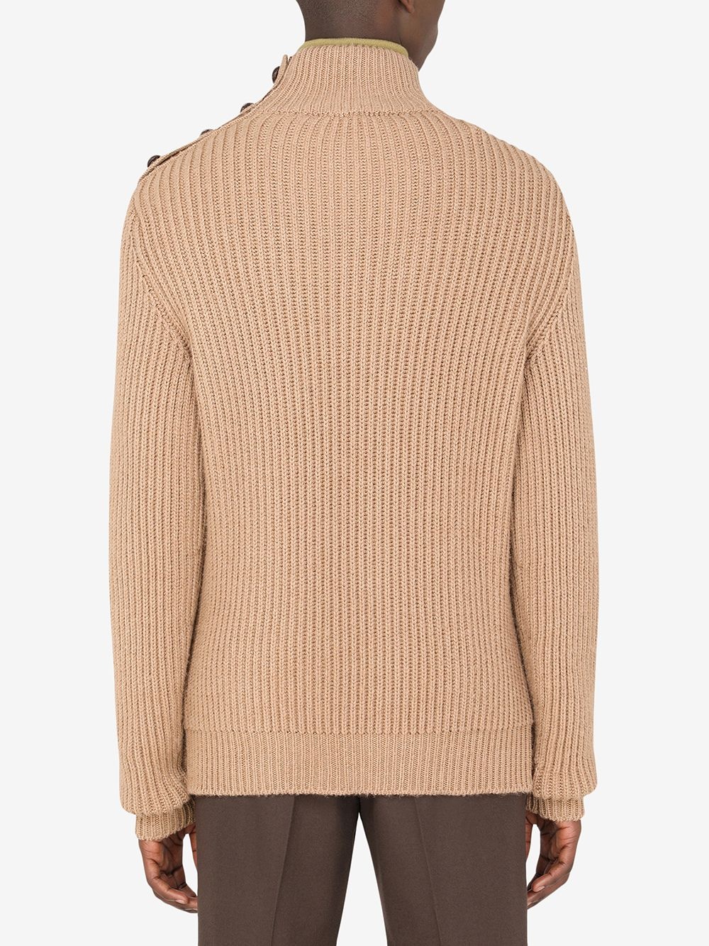 button-embellished rollneck jumper - 4