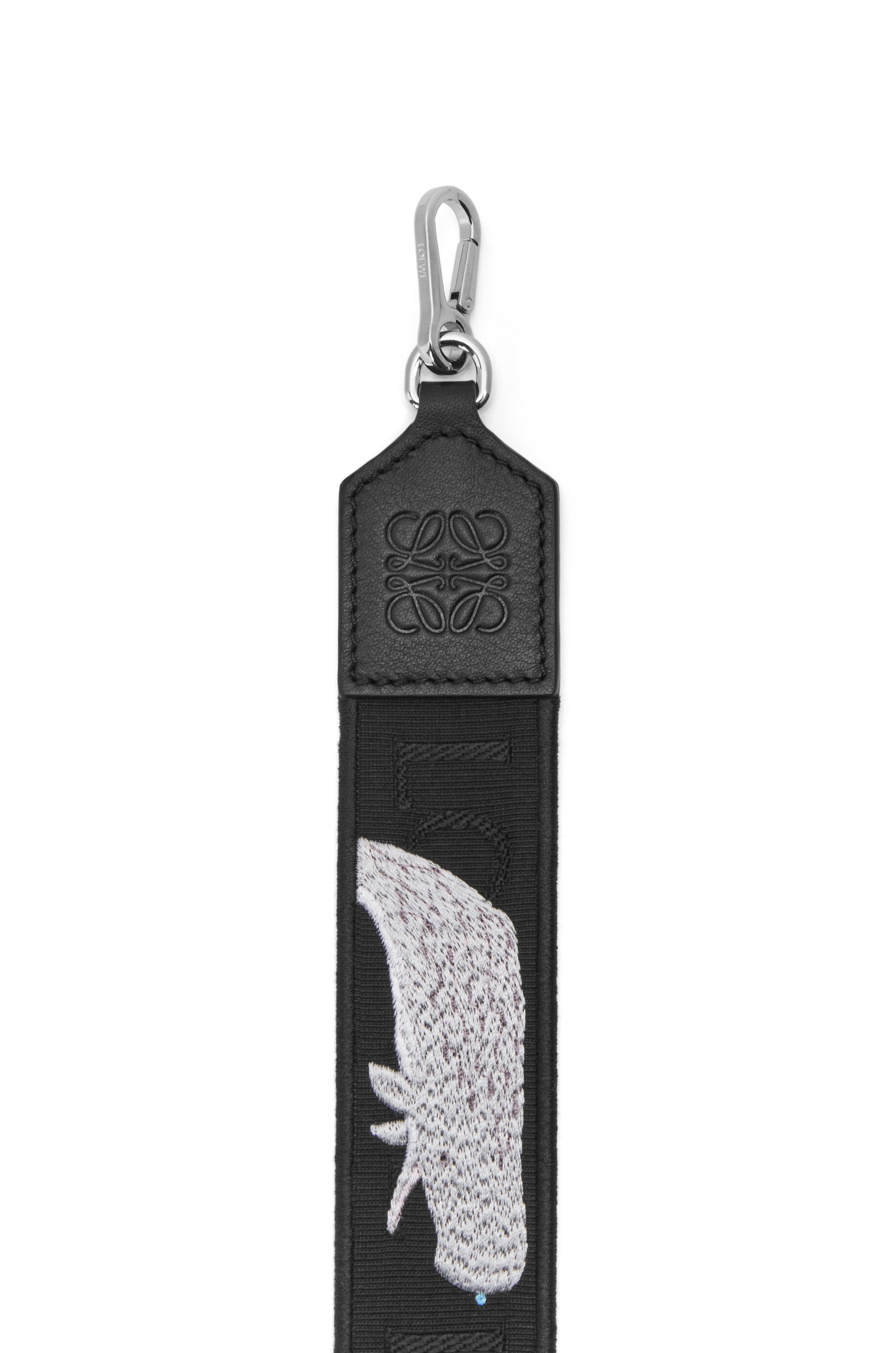 Whale Anagram strap in jacquard and calfskin - 2