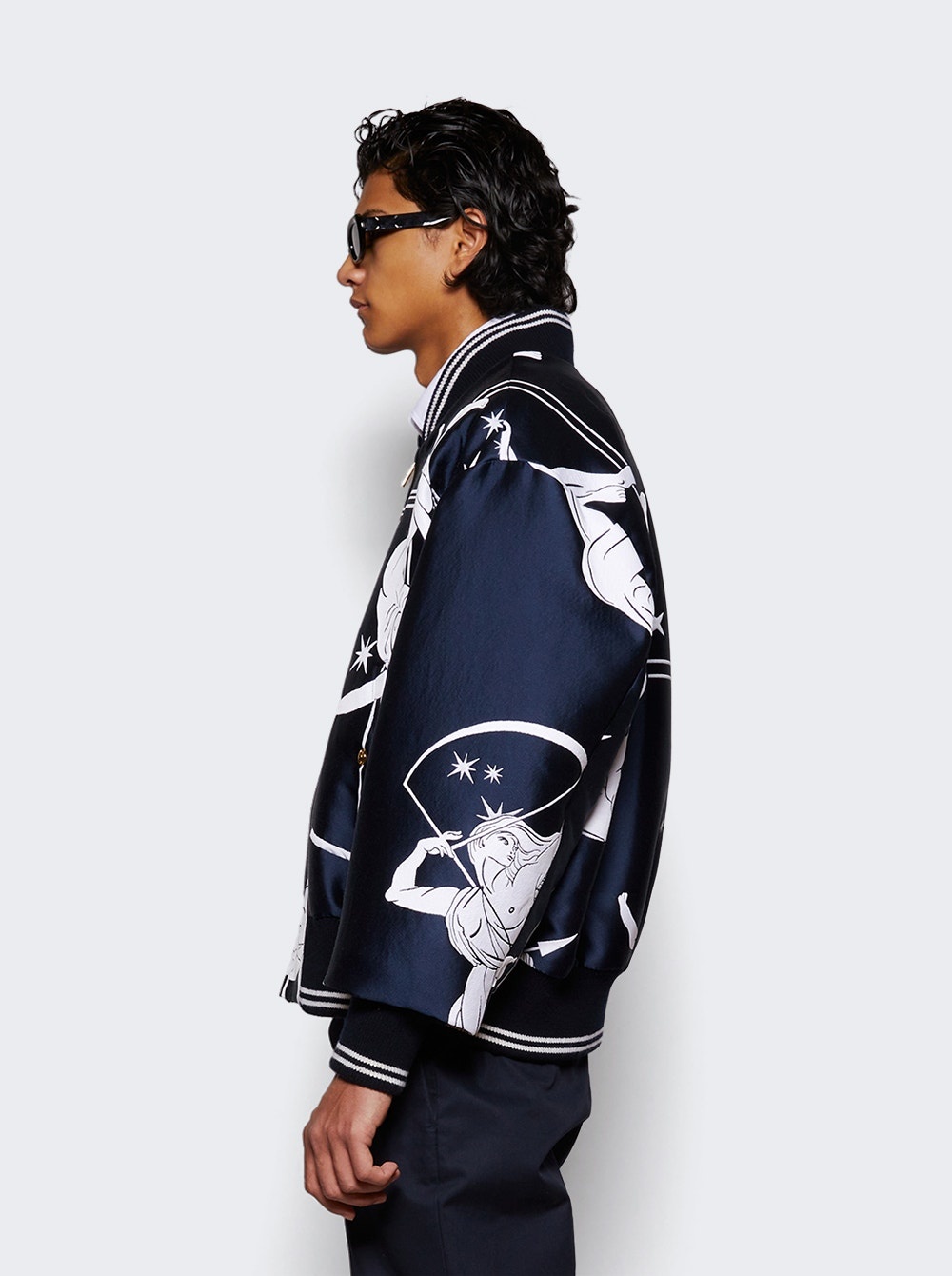Olympic Constellation Scuba Jacquard Jacket Navy - 4