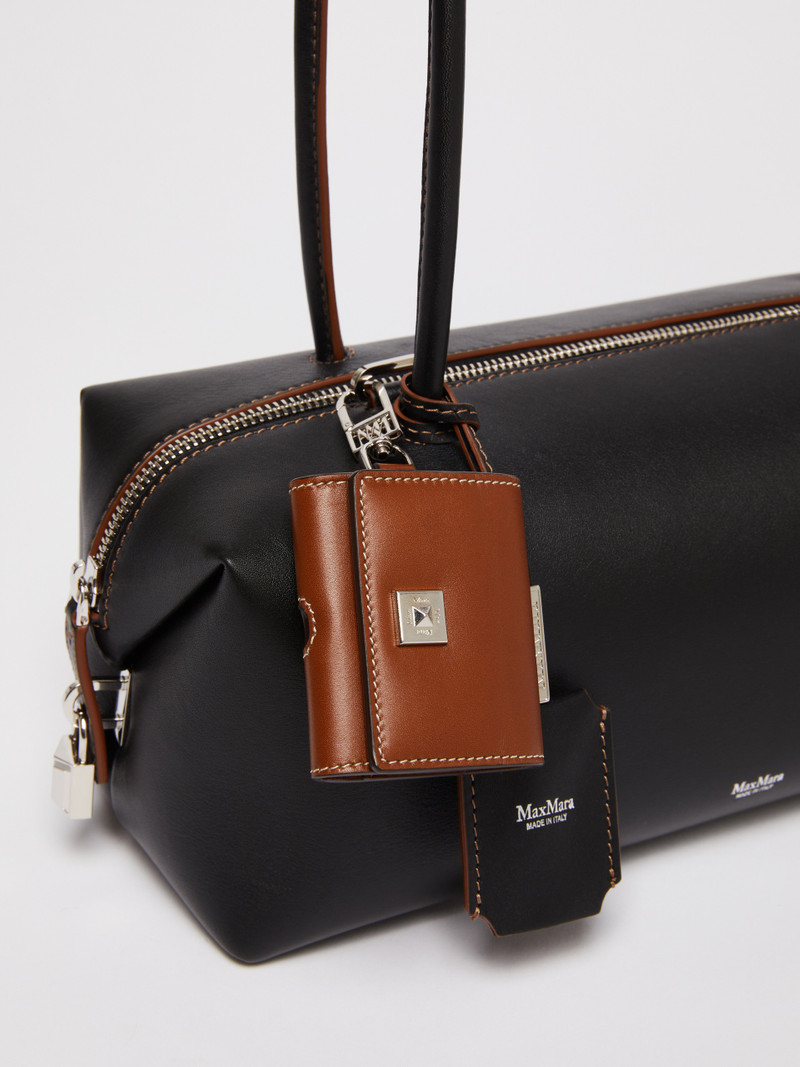 HOLDALLSTRING Natural leather bowler bag 5