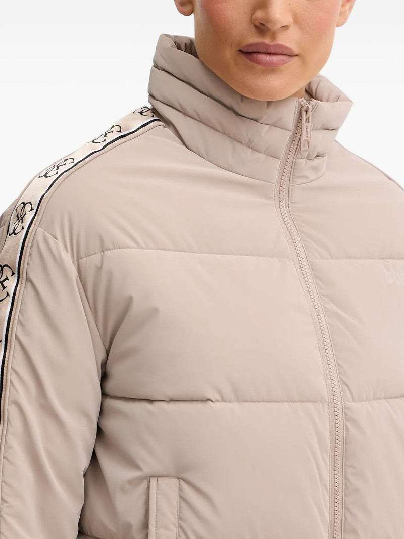 logo stripe puffer jacket 3