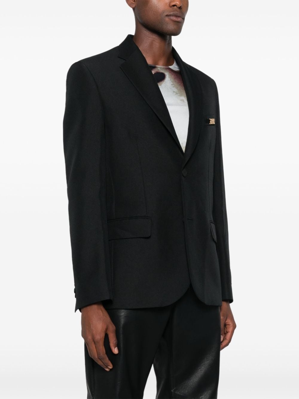 logo-appliquÃ© blazer - 3