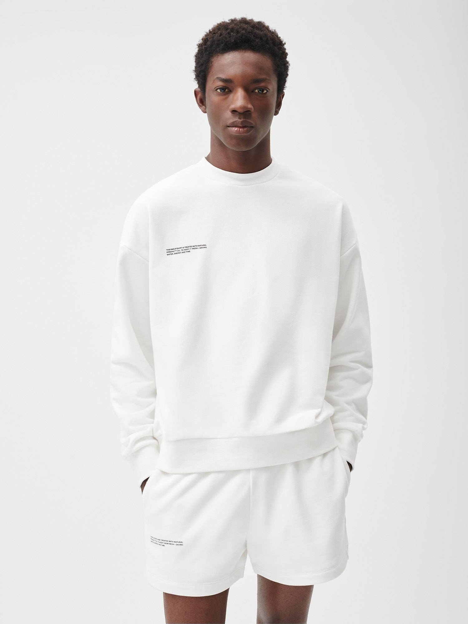 Mens 365 Midweight Sweatshirt - Off-White - 2