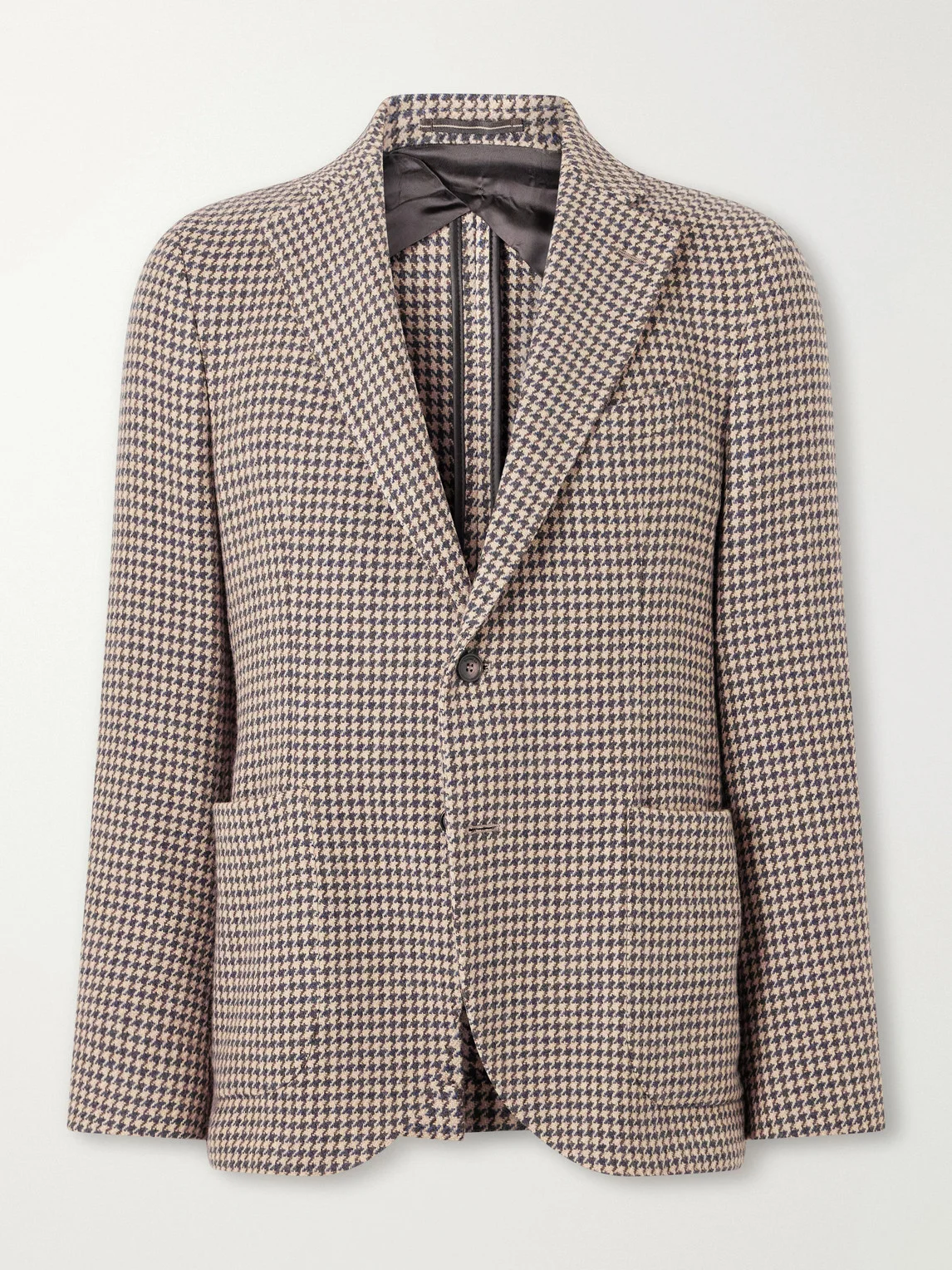 Incotex Houndstooth Virgin Wool Blazer - 1