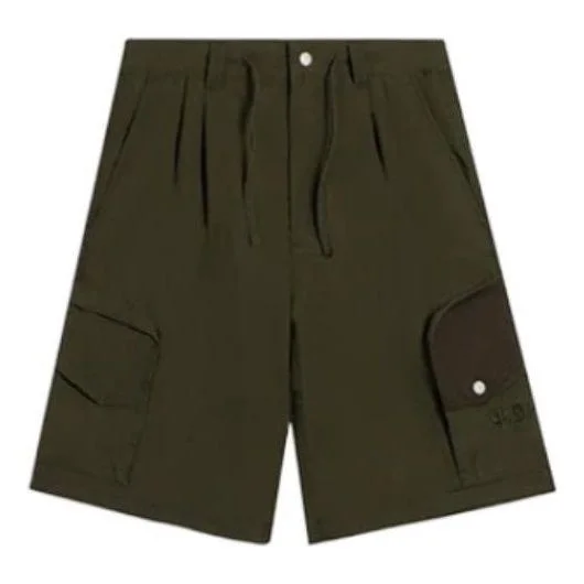 Li-Ning Embroidered Logo Shorts 'Dark Olive Green' AKSS077-3 - 1