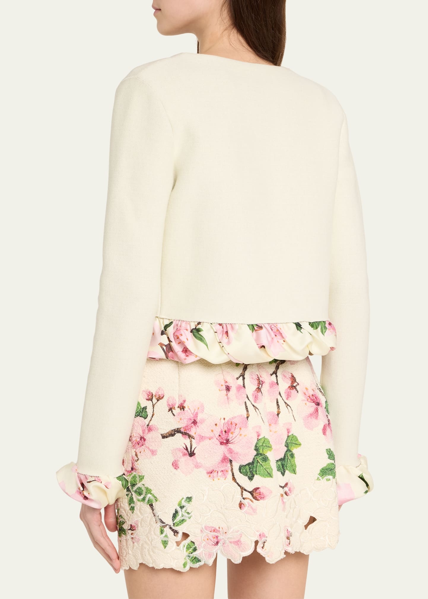 Cherry Blossom Bubble Twist Cardigan - 3