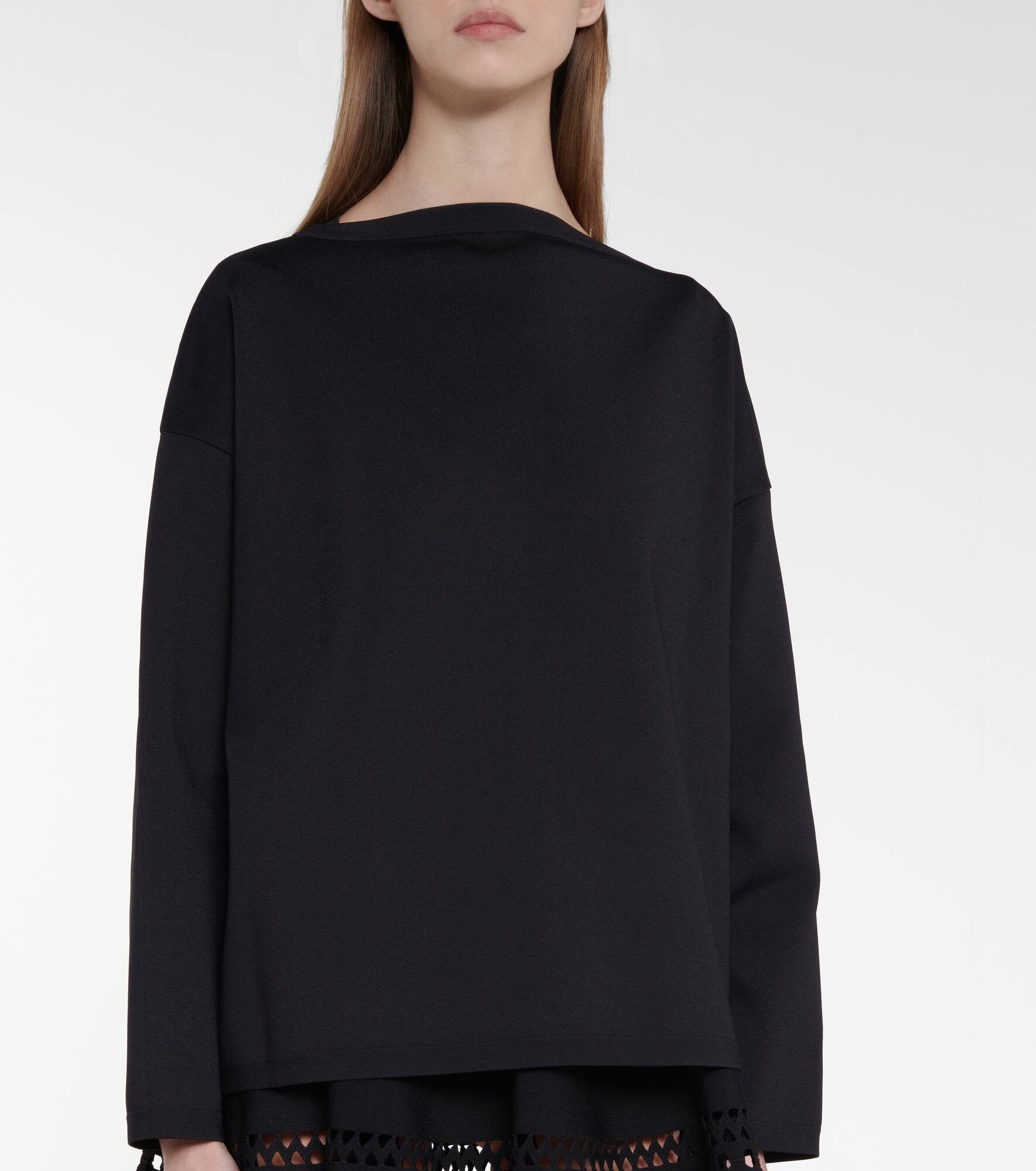 Stretch-knit sweater - 4