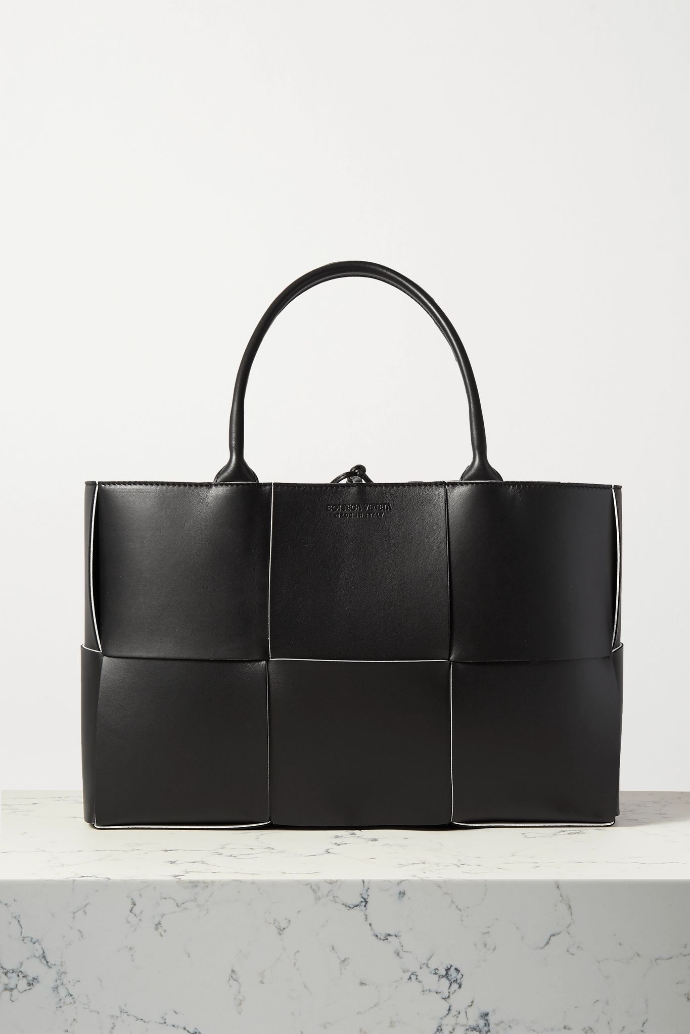 Intrecciato leather tote - 1