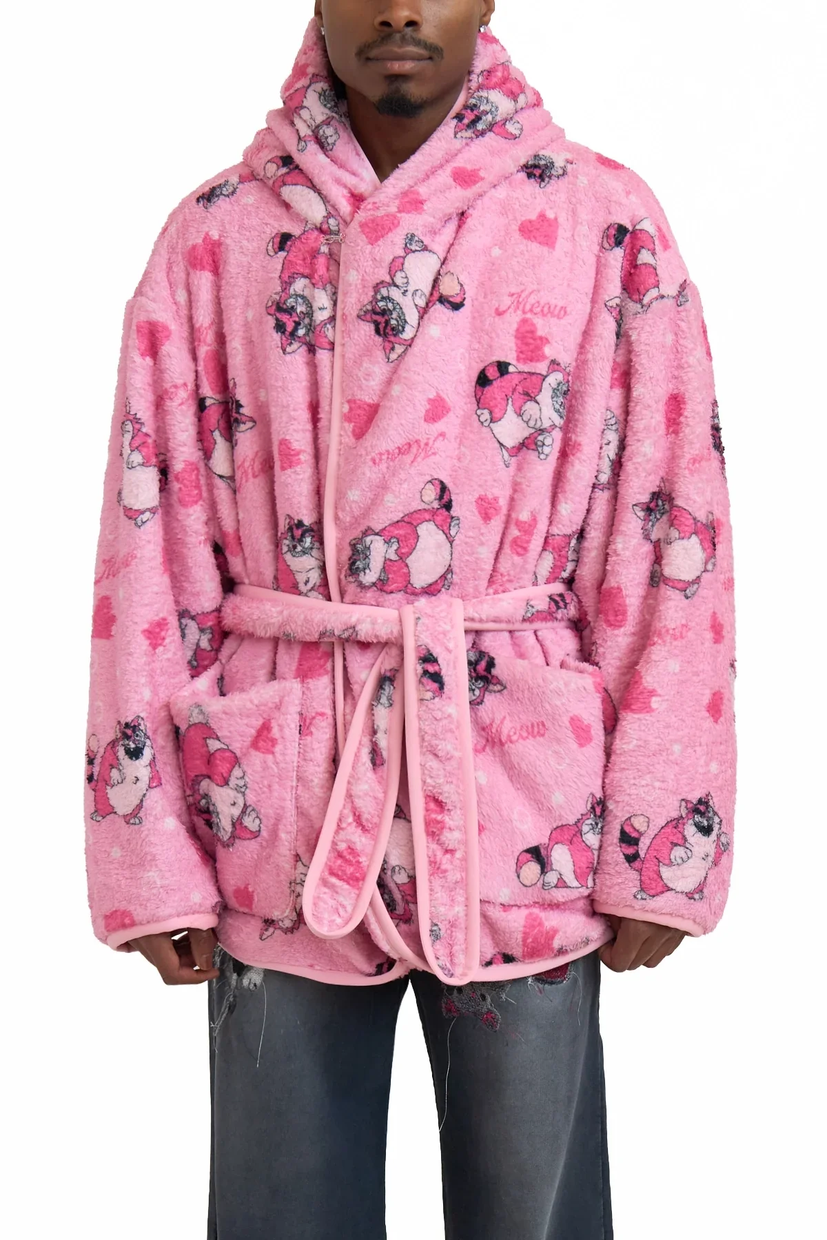 Doublet Cartoon Print Blanket Coat
Pink - 1